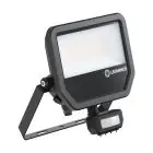 Ledvance Led-Scheinwerfer Aluminium Schwarz 41W 5500lm 100D - 830  | IP65 - Bewegungs- Und Lichtsensor - Symmetrisch
