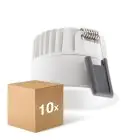 Mehrfachpackung 10x Ledvance LED  SPOT DARKLIGHT Aluminium  8W 680lm 36D - 930  | Ausschnitt 68mm - IP44 - Höchste Farbwiedergabe -  Dimmbar