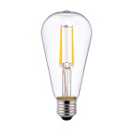 LED E27 Edison Fadenlampe Klar 4W 470lm - 827 | Ersatz für 40W