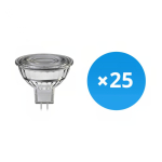 Mehrfachpackung 25x LED-Spot GU5.3 MR16 7.5W 621lm 60D - 827  | Dimmbar - Ersatz für 50W