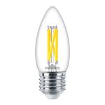 Philips MASTER LED E27 Bougie Filament Claire 3.4W 470lm - 922-927 Dim To Warm | Meilleur Rendu De Couleur - Dimmable - Remplacement 40W
