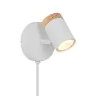 D'Lite Spot Beitem Métal Dépolie Blanc FSC Bois | Convient Pour 1x GU10